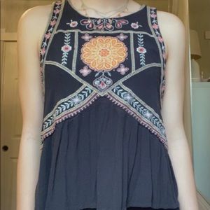 Embroidered Tank Top